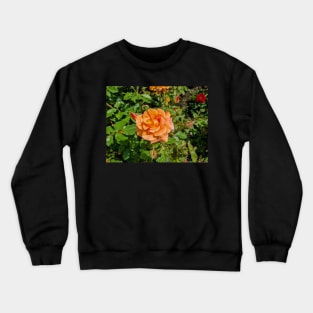 Orange Rose Crewneck Sweatshirt